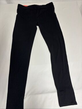 Poof! 2009 Black Leggings Women’s L Cotton Stretch Coral Waist Y2K